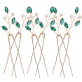 thumbnail image 4 of 6pcs Elegant U Shaped Wedding Hairpins with Rhinestone and Pearl Accents for Bridal Hairstyles, Suitable for Weddings, Birthdays, and Special, 4 of 5