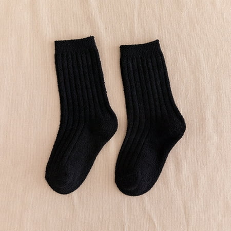 

RPVATI Baby Unisex Crew Socks Thick Soft Solid Anti Slip Socks for Toddler Baby Child Children Kids 1Y-8Y