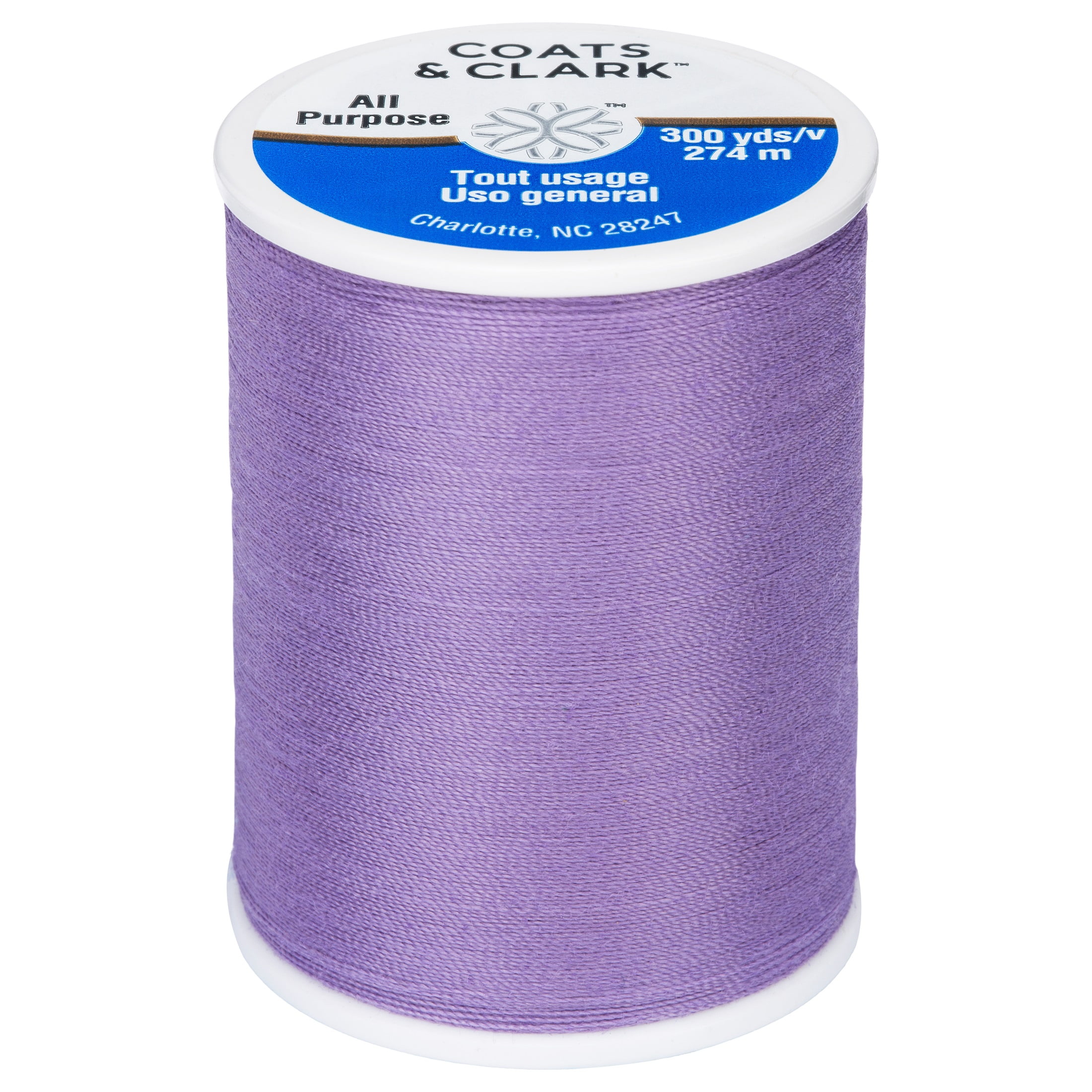 (3 pack) Coats & Clark All Purpose Violet Polyester Thread, 300 Yards