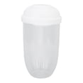 thumbnail image 3 of BRI Taza coctelera para ensaladas y comidas con tenedor, taza para ensalada fresca, recipiente para ensalada saludable, juego de recipientes para desayuno de verduras portátil, color blanco, 3 of 10