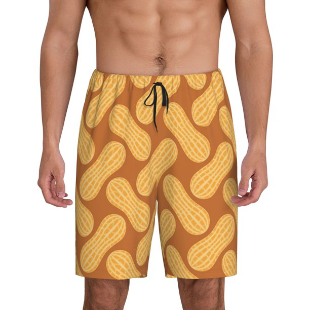 Fotbe Peanuts6 Pantalones Cortos de Pijama para Hombre, Ropa de Dormir, Pantalones de Pijama Cortos para Hombre-Medium