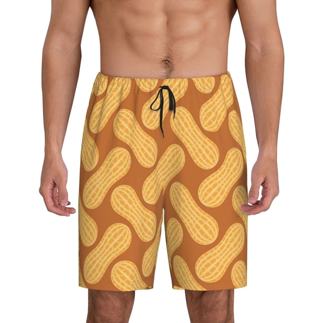 Fotbe Peanuts6 Pantalones Cortos de Pijama para Hombre, Ropa de Dormir, Pantalones de Pijama Cortos para Hombre-4X-Large