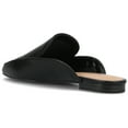 thumbnail image 3 of Journee Womens Akza Slip On Square Toe Mules Flats, Widths Available, 3 of 10
