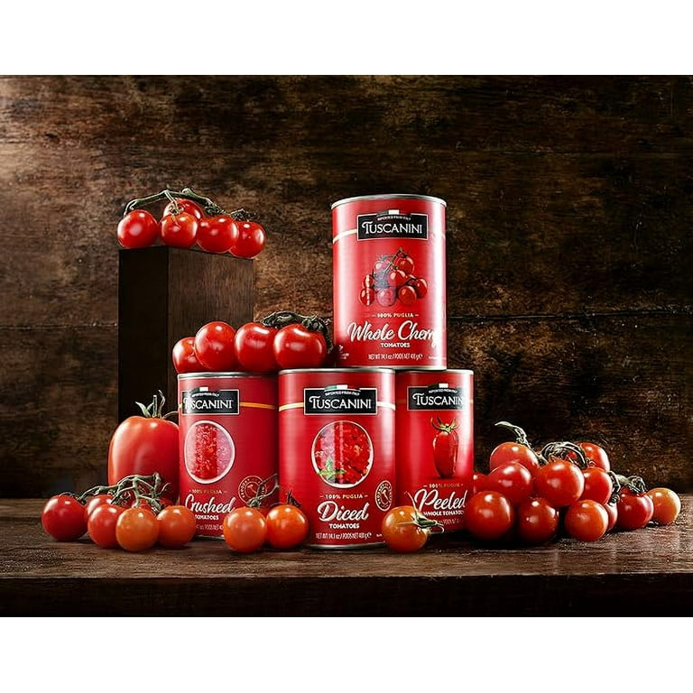 Tuscanini Italian Whole Cherry Tomatoes, 14.1oz (4 Pack) | BPA
