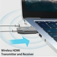 Wireless HDMI Transmitter and Receiver,4K Decode 1080P Output 164FT/50M
