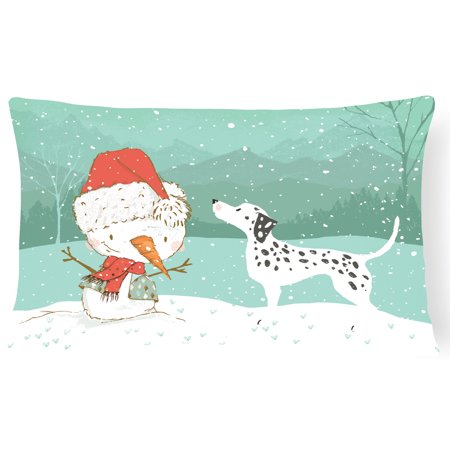 Dalmatian and Snowman Christmas