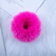 thumbnail image 3 of Paquete de 2 unidades de coleteros de piel sintética peluda para el pelo, gomas para el pelo de piel artificial, banda elástica para el pelo, pulsera, accesorios para cola de caballo, color rosa, 3 of 8