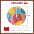 thumbnail image 4 of Bingfone Christmas Tree Skirt Mat Christmas Decoration Interior 36"-Colorful Wool Balls, 4 of 8