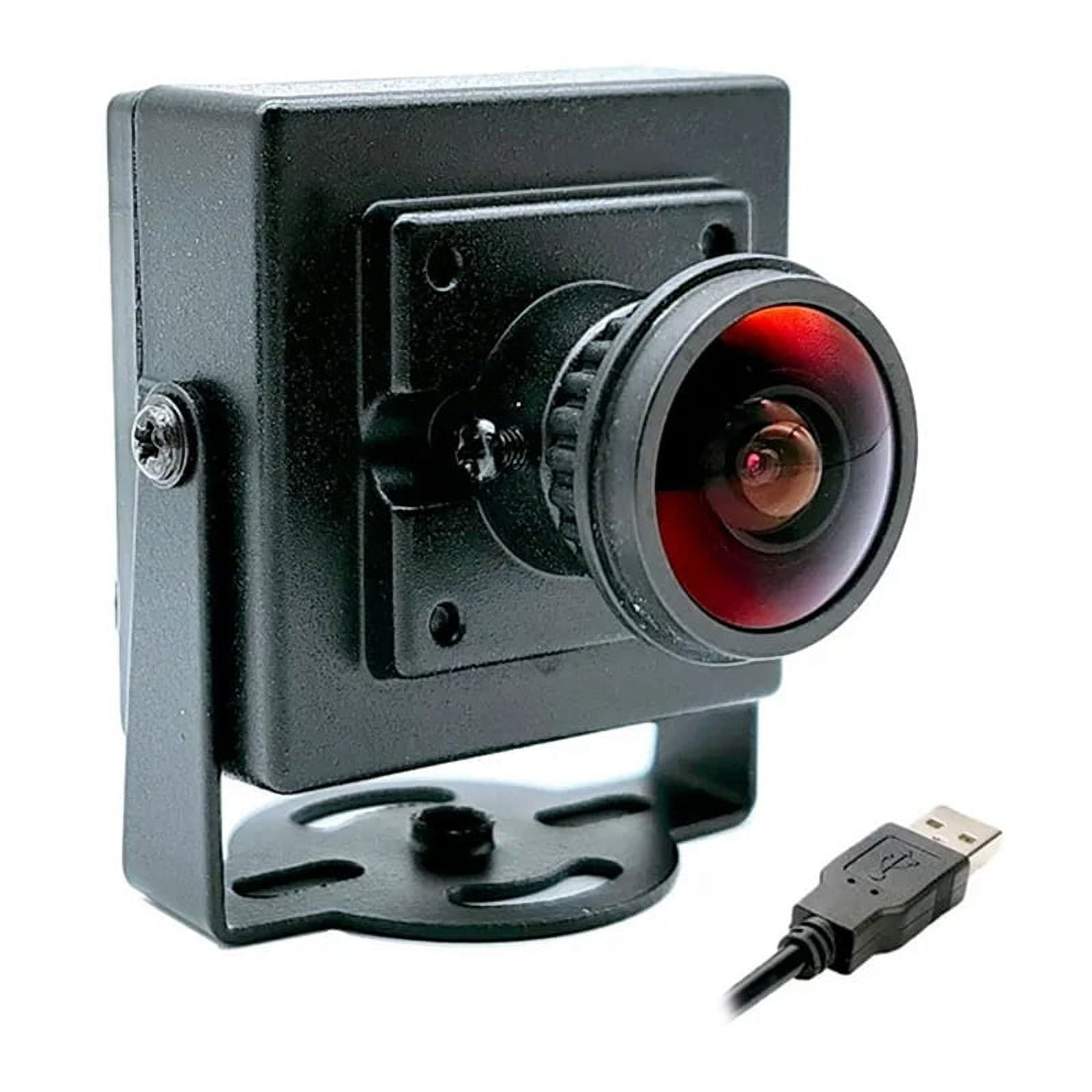 160 Degree Wide Angle 1.8mm Fisheye 2K HD PC Webcam Plug & Play 30fps 2560x1440 High Speed Video Live Computer Camera,1x Camera,Black