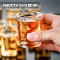 thumbnail image 3 of Juego de 6 vasos shot Hlukana transparentes cuadrados de 65 ml, 3 of 7