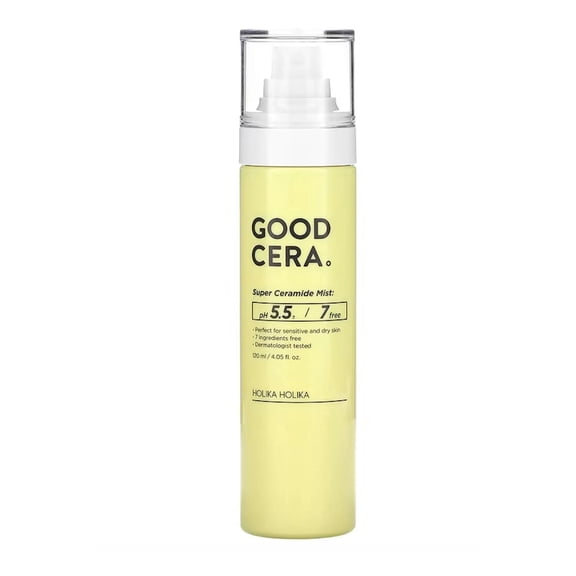 Holika Holika Good Cera Super Ceramide Mist - Hydrating Face Mist Korean Skin Care - Face Mist Hydrating Spray & Face Moisturizer - Facial Mist for Dry & Sensitive Skin (120ml, 4.05 fl oz)