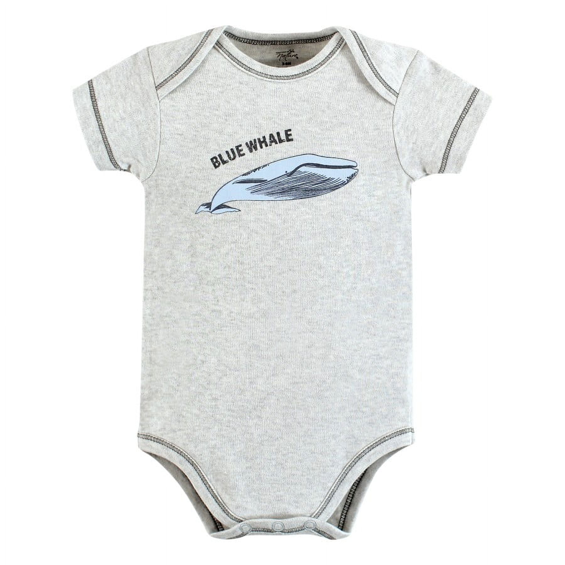 Touched by Nature Organic Cotton Bodysuits, Endangered Sea Animals, 0-3 Months