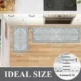 thumbnail image 5 of Kitchen Rugs, Yamaziot Anti Fatigue Mats, Non Slip Kitchen Runner Rug and Mat Set, Washable Floor Standing Mat, Gray Carpet, 20"x31"+20"x59", 5 of 9