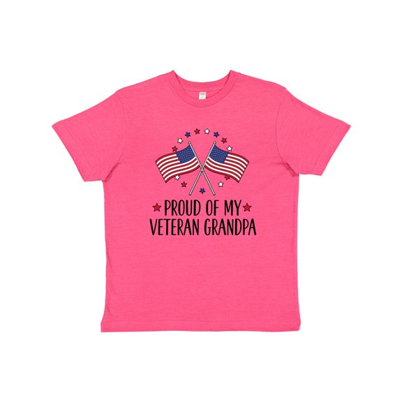 Inktastic Military Proud of Veteran Grandpa Youth T-Shirt