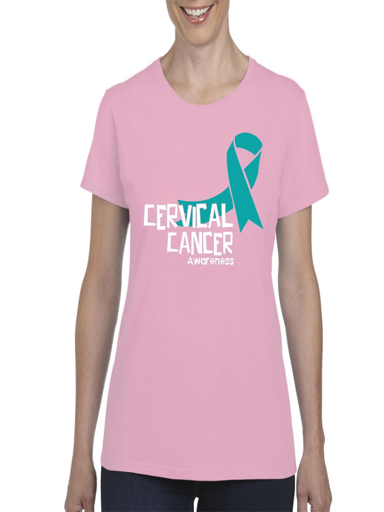 IWPF - Womens Cervical Cancer Awareness Short Sleeve T-Shirt - Walmart ...
