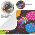 thumbnail image 4 of Pineapple Dish Drying Mats Colorful Fruit Tableware Dry Pad for Kitchen Counter Decor 18x24 in, Absorbent Summer Tropical Baby Bottle Drainer Rack Mats with Loop for Countertop Sink, 4 of 6