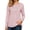 Pink, variant on Women Oversized T Shirts Y2K Basic Long Sleeve Striped Print Fashion Tops 2026 Spring Summer Casual Tee