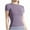 Purple, variant on Brglopf Seamless Workout Tops for Women Short Sleeve Athletic Tees Breathable Gym Running Yoga Shirts(Black,3XL)