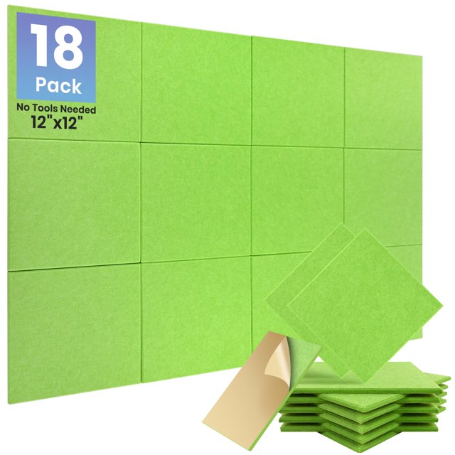 Paquete de paneles insonorizados Focusound 18 para paredes de 30 x 30 cm
