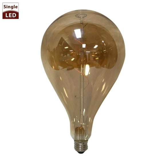 Royal Designs Air Balloon Shaped Decorative Tinted Indoor or Outdoor Vintage Edison E26 Medium Base Dimmable LED Light Bulb