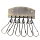 thumbnail image 2 of Key Row Wallet Leather Bag Hardware Key Row Organizador con 6 Ganchos Clip de Cierre DIY Key Case para Artesanía de Cuero Resistente Al óxido y la Corrosión ANGGREK Otros, 2 of 8
