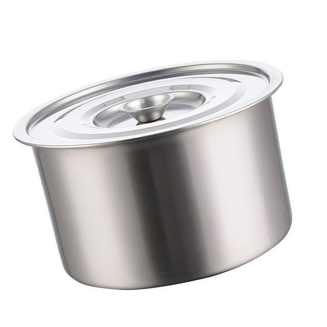 Olla De Acero Inoxidable, Ollas Multiusos Con Tapa, Olla De Cocción Sin Costuras Para Estufa De Inducción Eléctrica De Gas