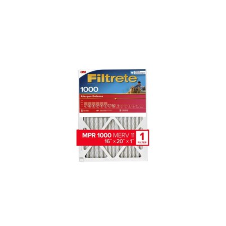 

3M Filtrete 1000 Mpr 16 X 20 X 1 Allergen Defense Air Filter 4Pk