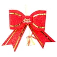 thumbnail image 1 of Red And Christmas Tree Bows Bow Decoration Gift Ornament Merry XMAS, 1 of 2