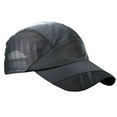 thumbnail image 1 of Summer Men Hat Clothing Accessory Sunshade Adjustable Sport Headgear Outdoor Summer Breathable Quick Drying Mesh Baseball Caps Dark gray, 1 of 8