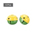 thumbnail image 3 of Jingle Bells, 40mm 5pcs Craft Bells with Star Cutouts for DIY, Green/Yellow, 3 of 6