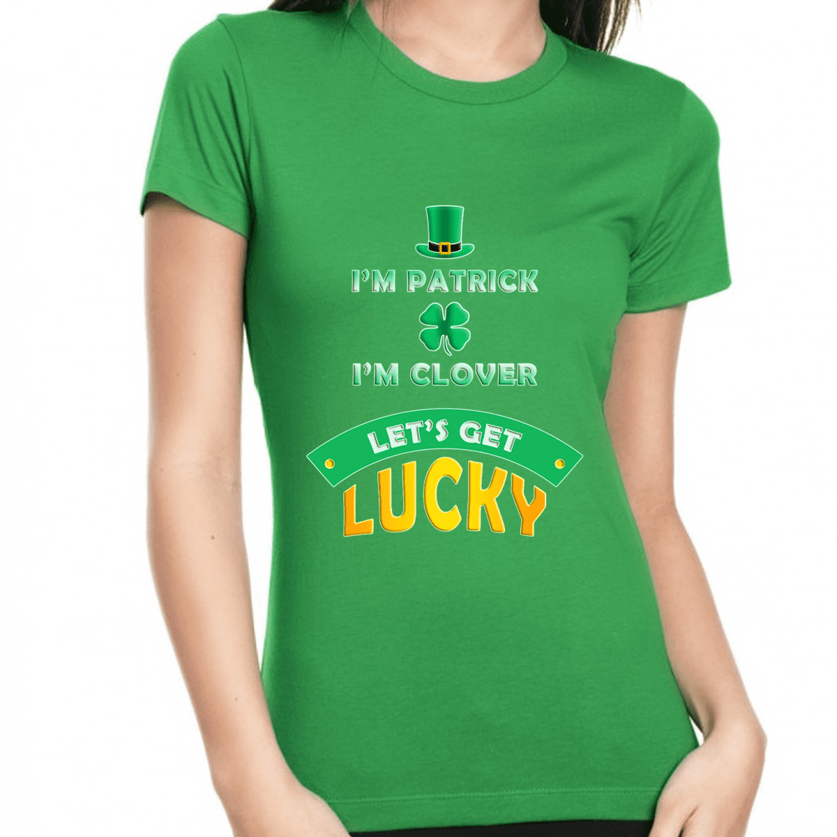 Cute St Patricks Day Shirt St Pattys Tee Luck of the Irish Tee Shamrock Shirt Irish Kiss Me Shirt Lucky Womens St Patricks Day Shirt