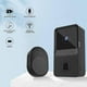 thumbnail image 3 of Wireless Video Doorbell, Smart Wi-Fi Video Doorbell with Chime, Door Bell Kit with HD Video, 2.4G WiFi (Black), 3 of 5