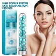 thumbnail image 3 of Cápsulas de suero facial antienvejecimiento con péptido de cobre azul, 30 unidades (30 ml) - Tratamiento facial diario para el rejuvenecimiento, la reafirmación y la hidratación de la piel - Todo, 3 of 7