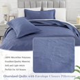 thumbnail image 6 of Oversized King Bedspreads, California King Quilt Sets, Extra Wide Large King Size Quilts for Bed, Lightweight Reversible Microfiber 3Pieces Cal King Quilt, 6 of 7