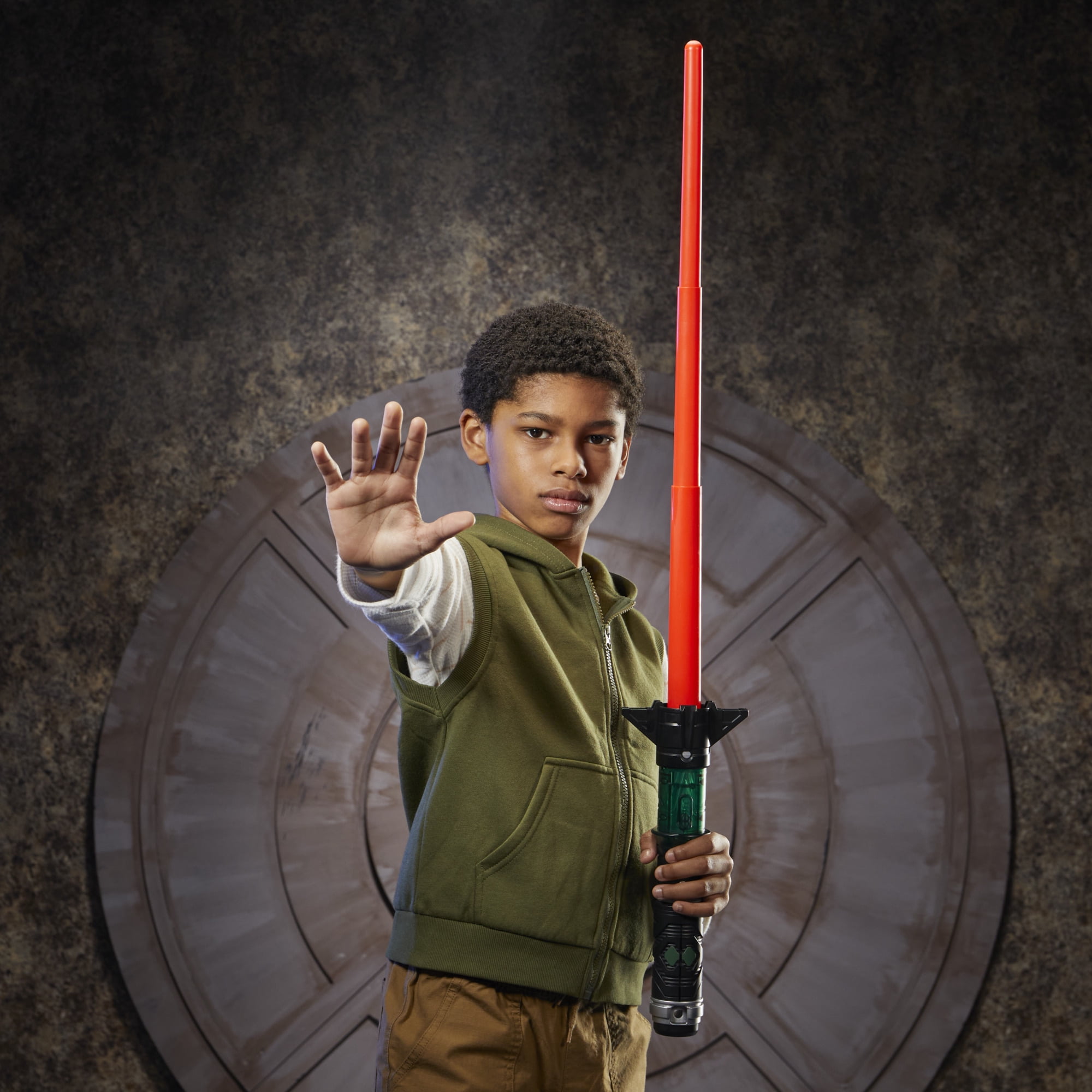 Star Wars Lightsaber Forge Kyber Core Baylan Skoll, sabre laser orange personnalisable