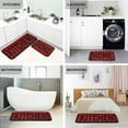 thumbnail image 6 of Buffalo Plaid Checked Black Red Kitchen Mat Set of 2 Anti-Fatigue Kitchen Rug Set Washable Non Slip Cushioned Foam Kitchen Runner Rugs and Mats Comfort Standing Mat for Floor Laundry Home Decor, 6 of 6