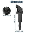 thumbnail image 6 of Unique Bargains 6pcs Automotive Ignition Coil for BMW M760i xDrive Base 6.6L V12 - Gas 2022 Black, 6 of 6