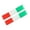 Italy, variant on 2PCS German Flag Sticker for Car, Reflective Design, Weather-Resistant Adhesive Decal for Bumper Window Laptop