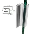 thumbnail image 2 of Universal Clear Polycarbonate U-Channel with Magnet for 3/16" and 1/4" Glass Shower Doors, 2 of 2