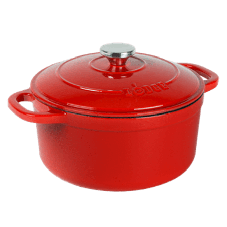 Lodge Enameled Cast Iron 5.5 Quart Dutch Oven, EB5D42, in (Best Way To Repair Cast Iron)