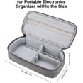 thumbnail image 3 of Tech Organizer Travel Case, Electronics Carrying Pouch Bag for Cable, Charger & Cords (Dark Grey), 3 of 5