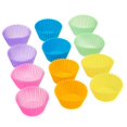 thumbnail image 4 of Pack of 12 Reusable Silicone Baking Molds, 4 of 5
