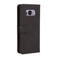 thumbnail image 2 of Case for Samsung Galaxy S8 Leather Wallet Book Flip Folio Stand View Cover - Black, 2 of 5