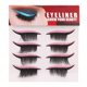 thumbnail image 1 of Juego de 4 pares de pegatinas para delineador de ojos, reutilizables, impermeables, de larga duración, autoadhesivas, con purpurina, color rosa, 1 of 14