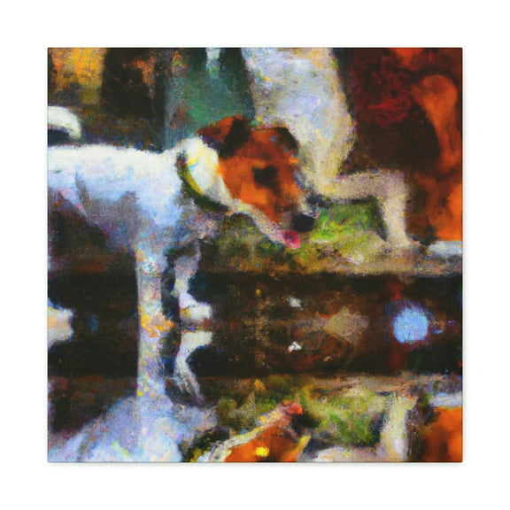 Jack Russell's Joyful Joyride - Canvas