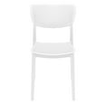 thumbnail image 6 of Luxury Commercial Living 33" White Stackable Patio Dining Chair, 6 of 8