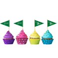 thumbnail image 4 of VOWFOO Golf Themed Toothpick Flags, 20 PCS Par 3 Let's Par-Tee Birthday Cocktail Picks Mini Stick Cupcake Toppers for 3rd Birthday Party Food Bar Decorations, 4 of 7