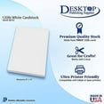 White 8" x 10" Cardstock Blank SUPER Thick Paper Heavy Weight 120lb