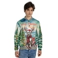 thumbnail image 4 of Merry Christmas Santa Reindeer Antlers Pitbull Sleigh Xmas Winter Holiday All Over Print 3D Baseball Jacket Terrier Dog Lover Bomber Jacket Softball - 00023, 4 of 6