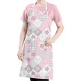 thumbnail image 5 of Pioneer Flower Floral Print Pattern Apron for Women and Men, Cotton Linen Waterproof with Pockets, Adjustable, 33x27 Inch for Kitchen, Gardening, BBQ, Salon, 5 of 6
